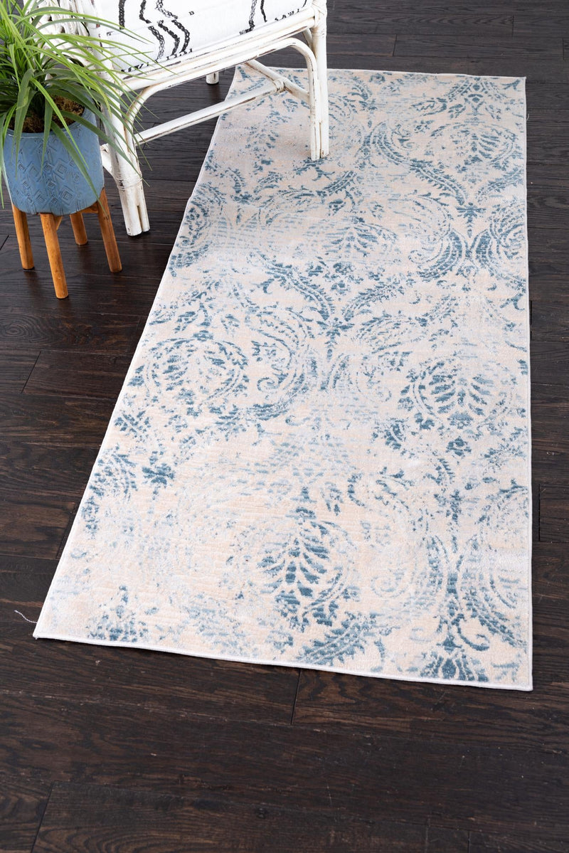 Heritage Retreat Collection Area Rug - Homestead Runner Blue lifestyle 37