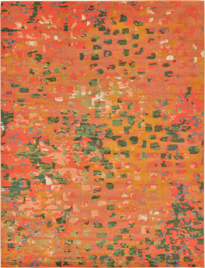 Sevilla Splendor Collection Area Rug - Alcazar Rectangle Orange lifestyle 4