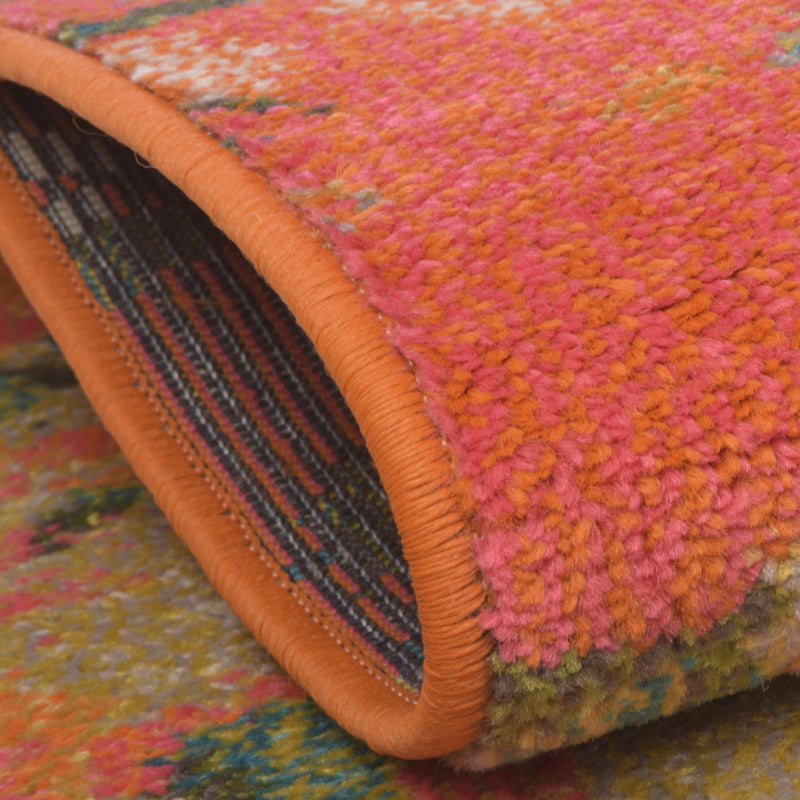 Sevilla Splendor Collection Area Rug - Alcazar Rectangle Orange lifestyle 19