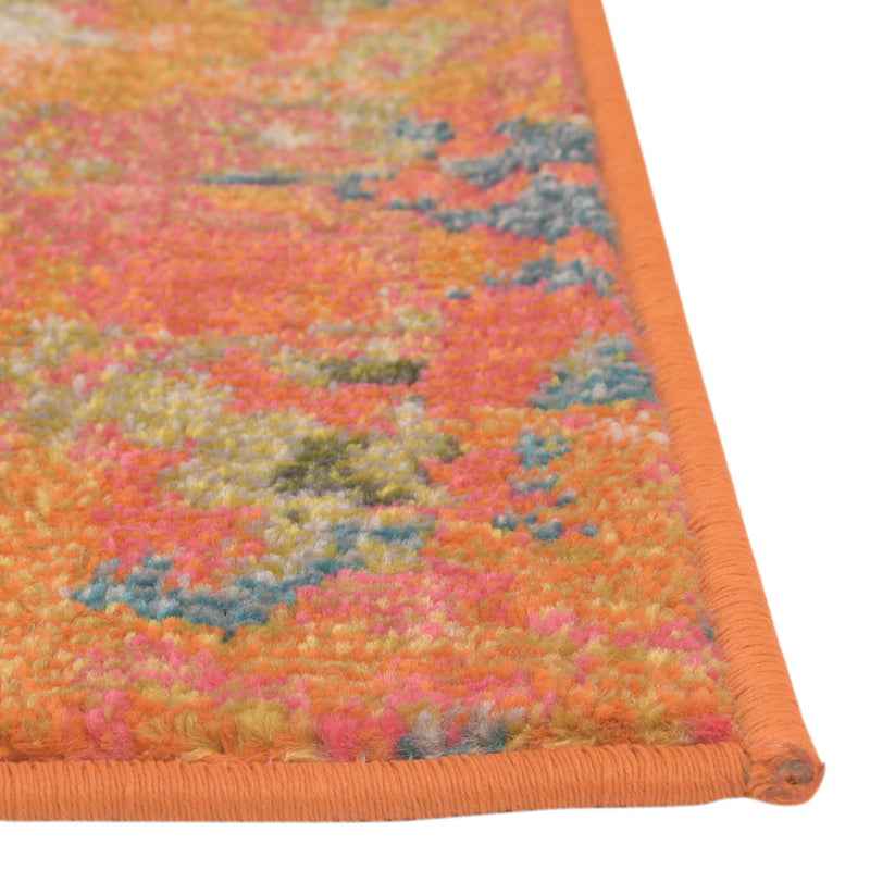 Sevilla Splendor Collection Area Rug - Alcazar Rectangle Orange lifestyle 22