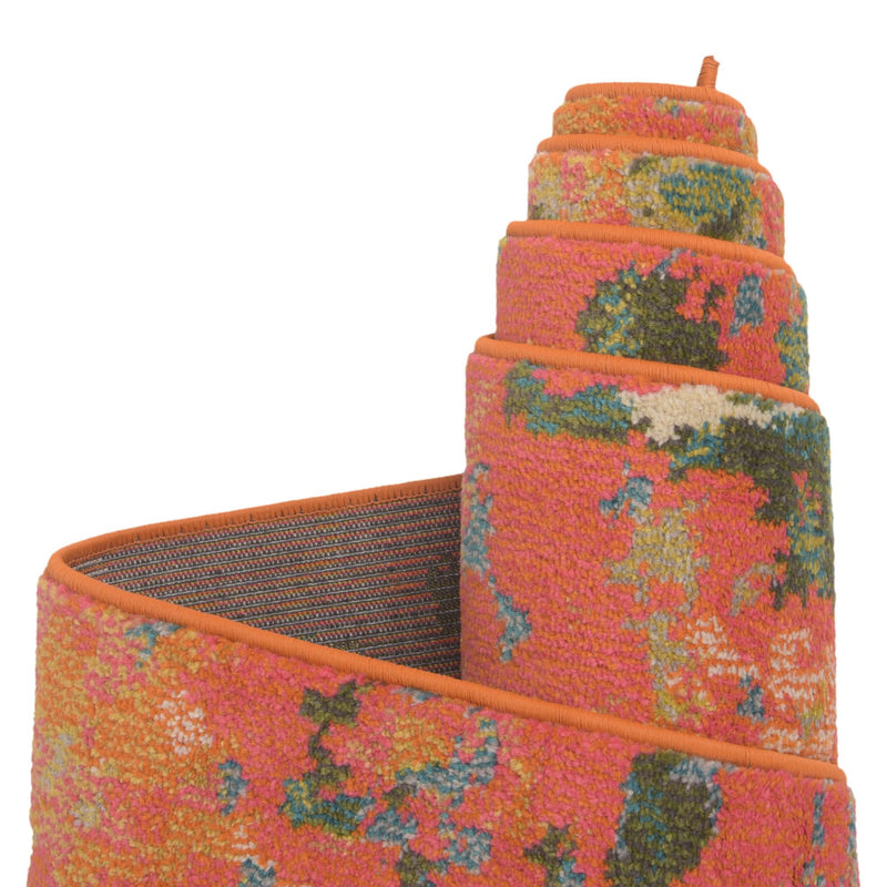 Sevilla Splendor Collection Area Rug - Alcazar Rectangle Orange lifestyle 35