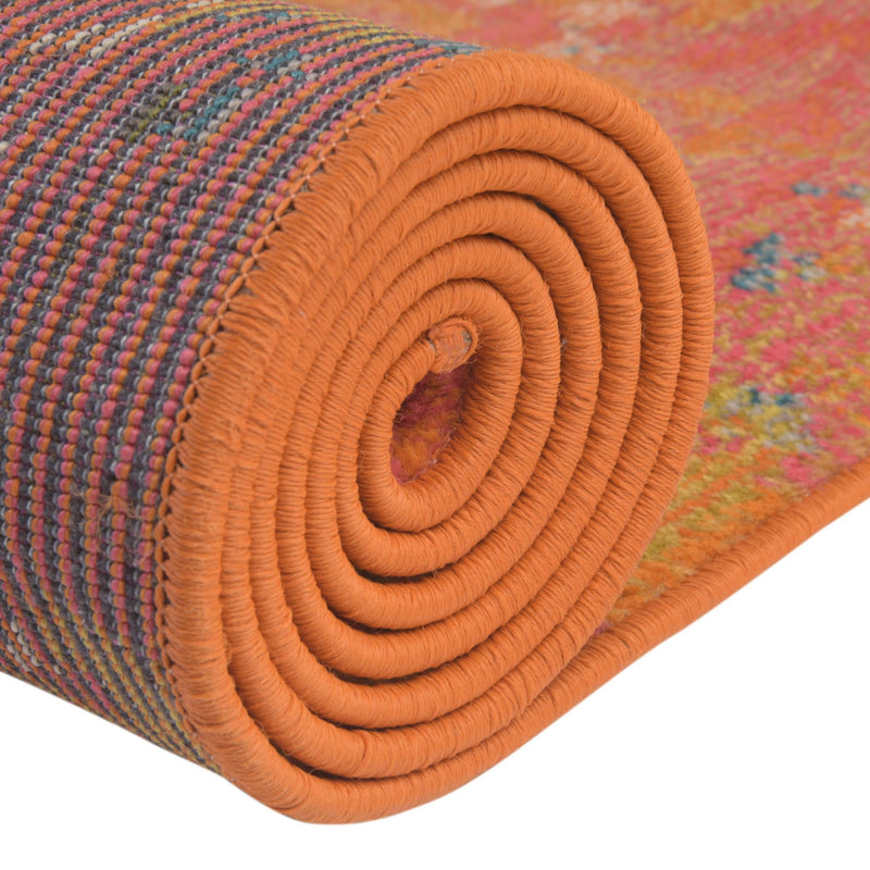 Sevilla Splendor Collection Area Rug - Alcazar Rectangle Orange lifestyle 38