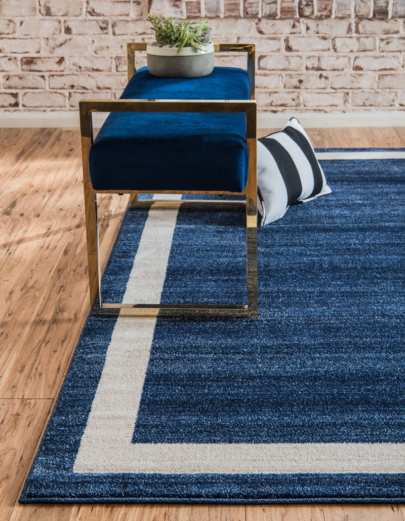 Studio Haven Collection Area Rug - Alcove (Navy Blue) Rectangle Navy Blue lifestyle 3