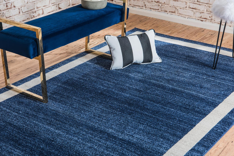 Studio Haven Collection Area Rug - Alcove (Navy Blue) Rectangle Navy Blue lifestyle 4