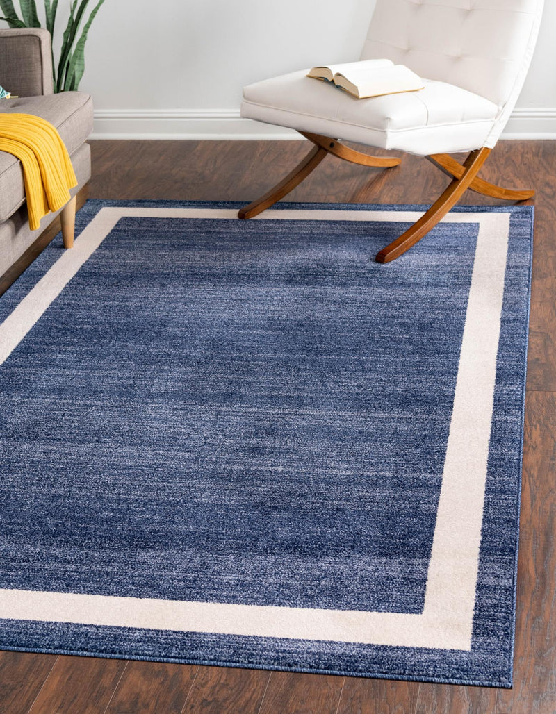 Studio Haven Collection Area Rug - Alcove (Navy Blue) Rectangle Navy Blue lifestyle 2