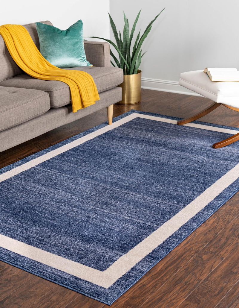 Studio Haven Collection Area Rug - Alcove (Navy Blue) Rectangle Navy Blue lifestyle 5