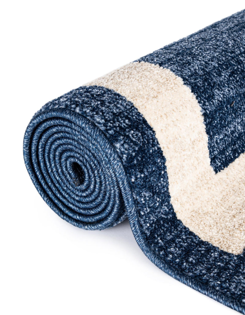 Studio Haven Collection Area Rug - Alcove (Navy Blue) Rectangle Navy Blue lifestyle 14