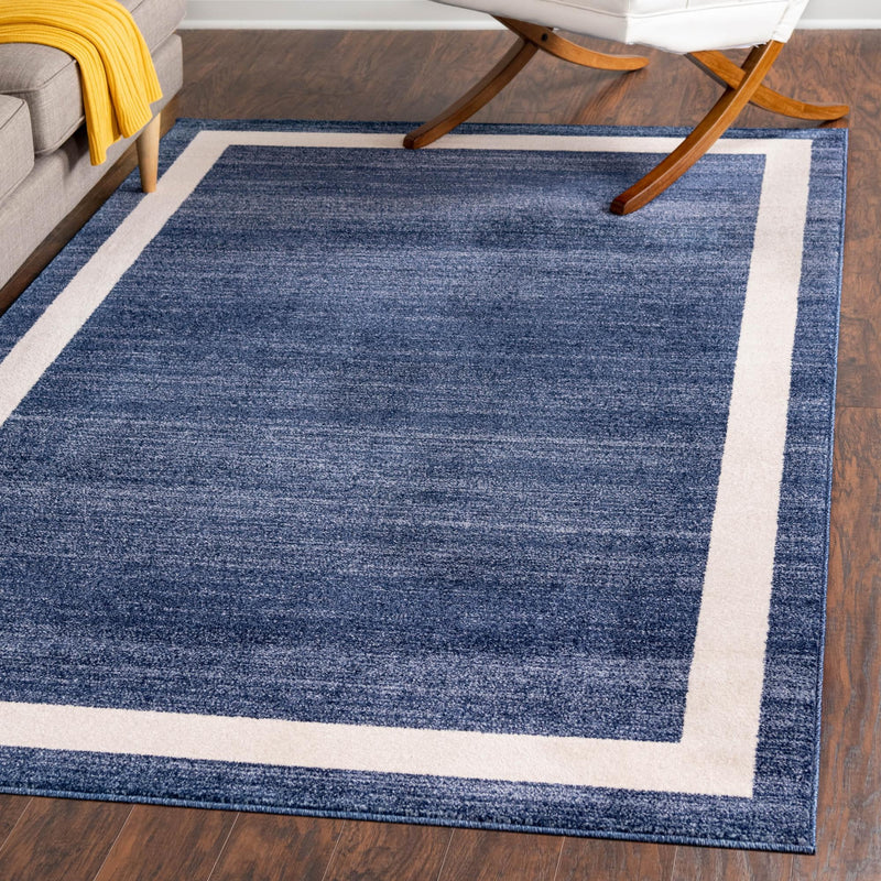 Studio Haven Collection Area Rug - Alcove (Navy Blue) Rectangle Navy Blue lifestyle 18