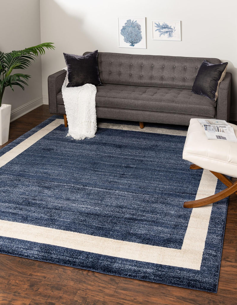 Studio Haven Collection Area Rug - Alcove (Navy Blue) Square Navy Blue lifestyle 23