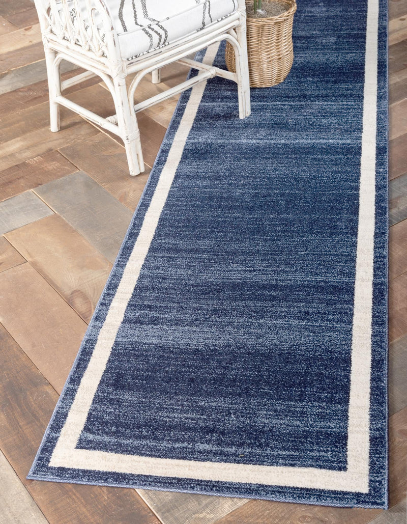 Studio Haven Collection Area Rug - Alcove (Navy Blue) Runner Navy Blue lifestyle 25