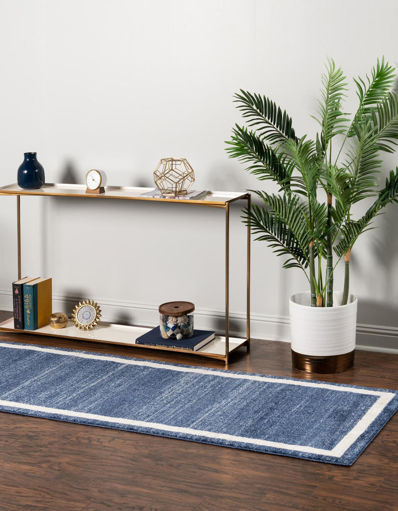 Studio Haven Collection Area Rug - Alcove (Navy Blue) Runner Navy Blue lifestyle 29