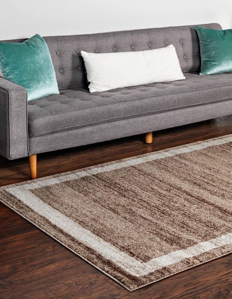 Studio Haven Collection Area Rug - Alcove (Light Brown) Rectangle Light Brown lifestyle 3
