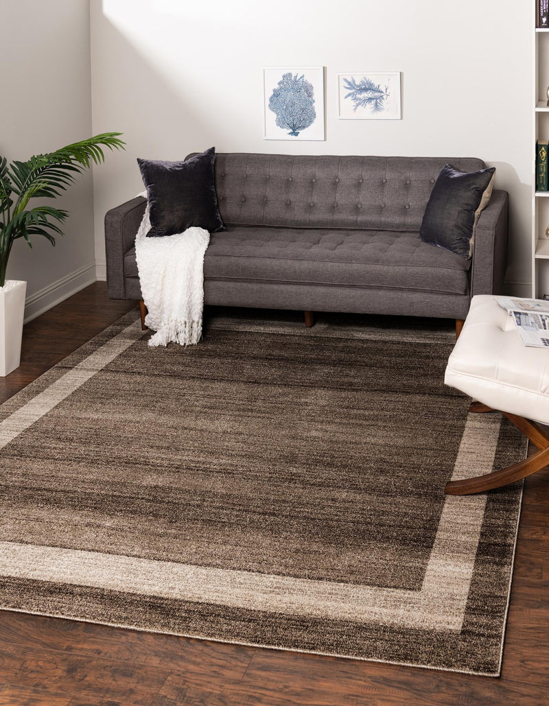 Studio Haven Collection Area Rug - Alcove (Light Brown) Square Light Brown lifestyle 19
