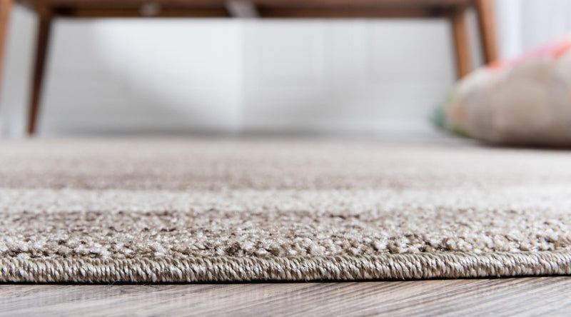Studio Haven Collection Area Rug - Alcove (Light Brown) Round Light Brown lifestyle 24