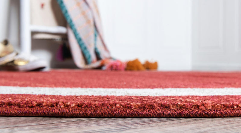 Studio Haven Collection Area Rug - Alcove (Terracotta) Round Terracotta lifestyle 21