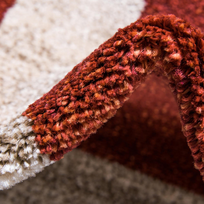 Studio Haven Collection Area Rug - Alcove (Terracotta) Round Terracotta lifestyle 36