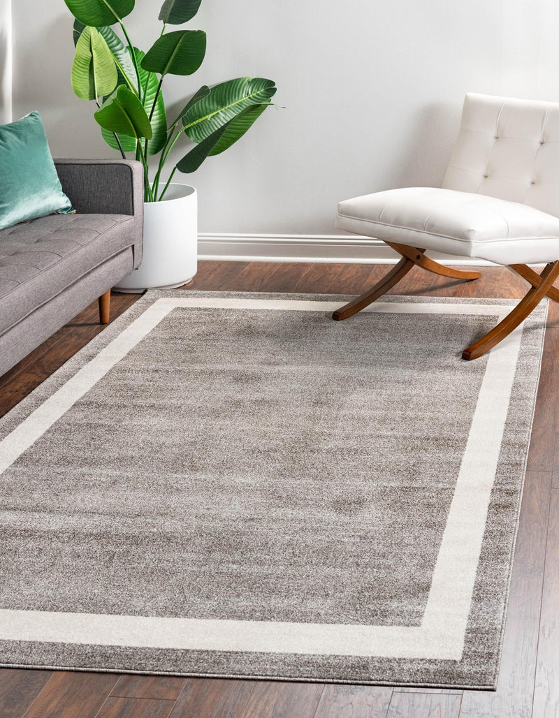 Studio Haven Collection Area Rug - Alcove (Gray) Rectangle Gray lifestyle 2