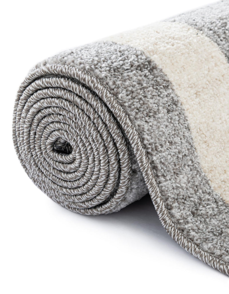 Studio Haven Collection Area Rug - Alcove (Gray) Rectangle Gray lifestyle 12