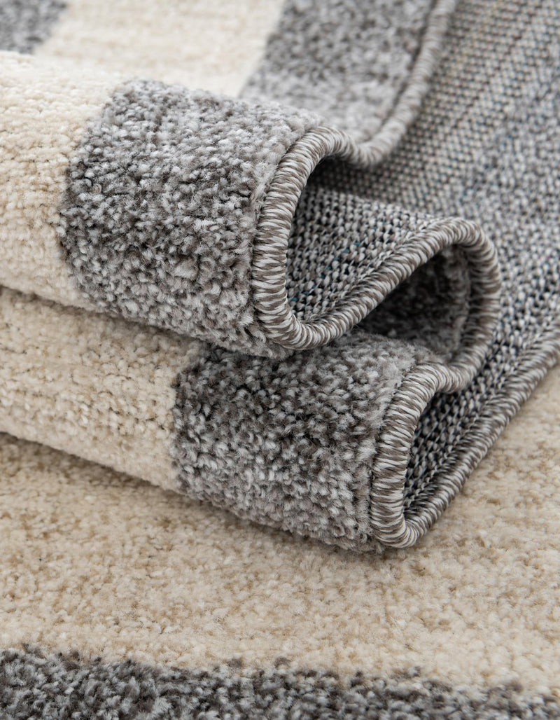 Studio Haven Collection Area Rug - Alcove (Gray) Rectangle Gray lifestyle 13