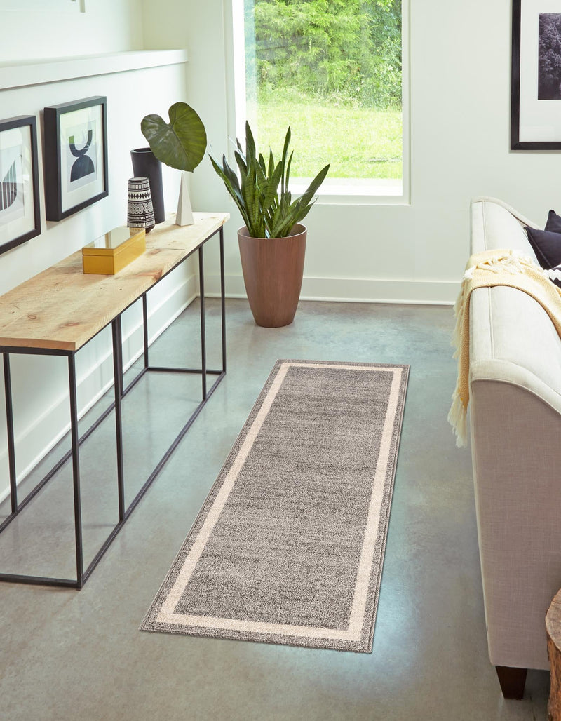 Studio Haven Collection Area Rug - Alcove (Gray) Runner Gray lifestyle 48