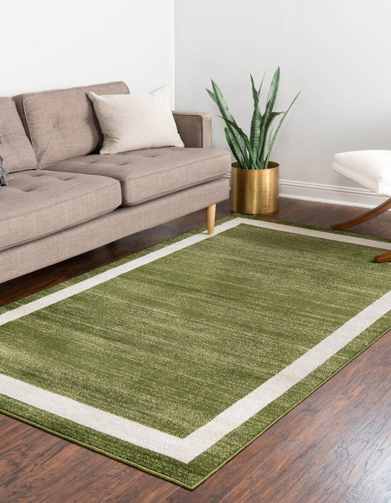 Studio Haven Collection Area Rug - Alcove (Green) Rectangle Green lifestyle 3