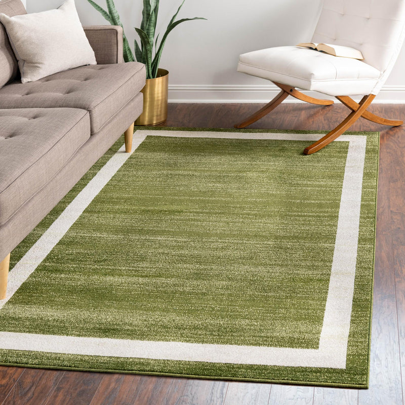 Studio Haven Collection Area Rug - Alcove (Green) Rectangle Green lifestyle 16