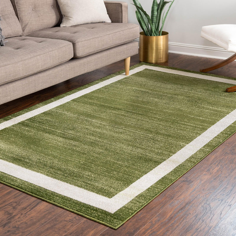 Studio Haven Collection Area Rug - Alcove (Green) Rectangle Green lifestyle 17