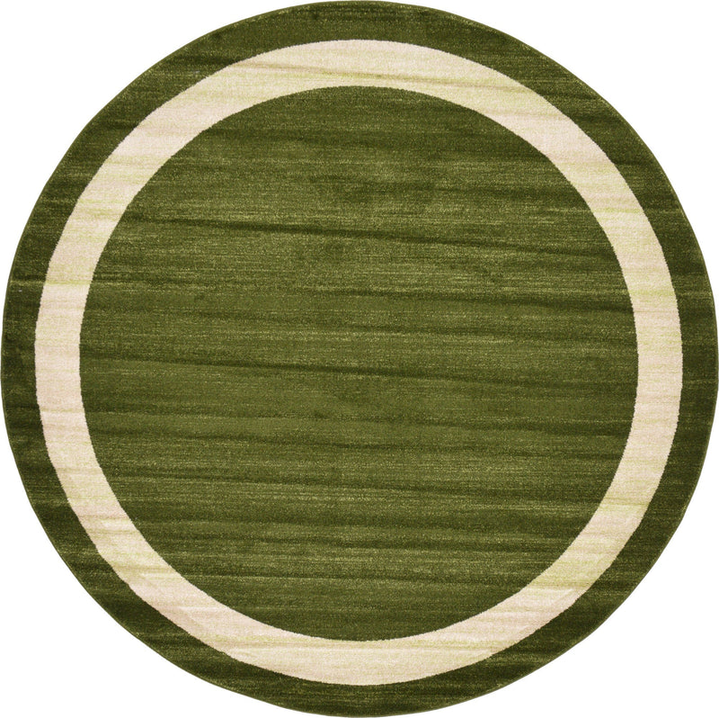 Studio Haven Collection Area Rug - Alcove (Green) Round Green lifestyle 19