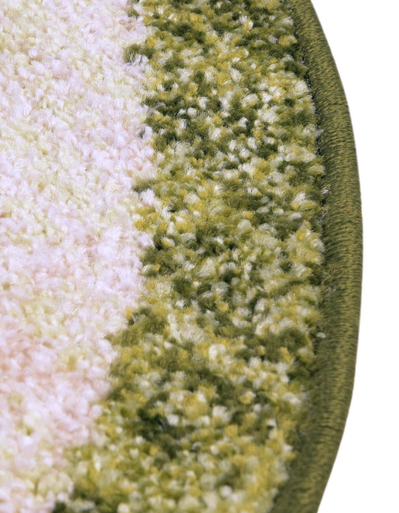 Studio Haven Collection Area Rug - Alcove (Green) Round Green lifestyle 37