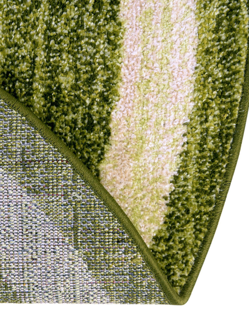 Studio Haven Collection Area Rug - Alcove (Green) Round Green lifestyle 43