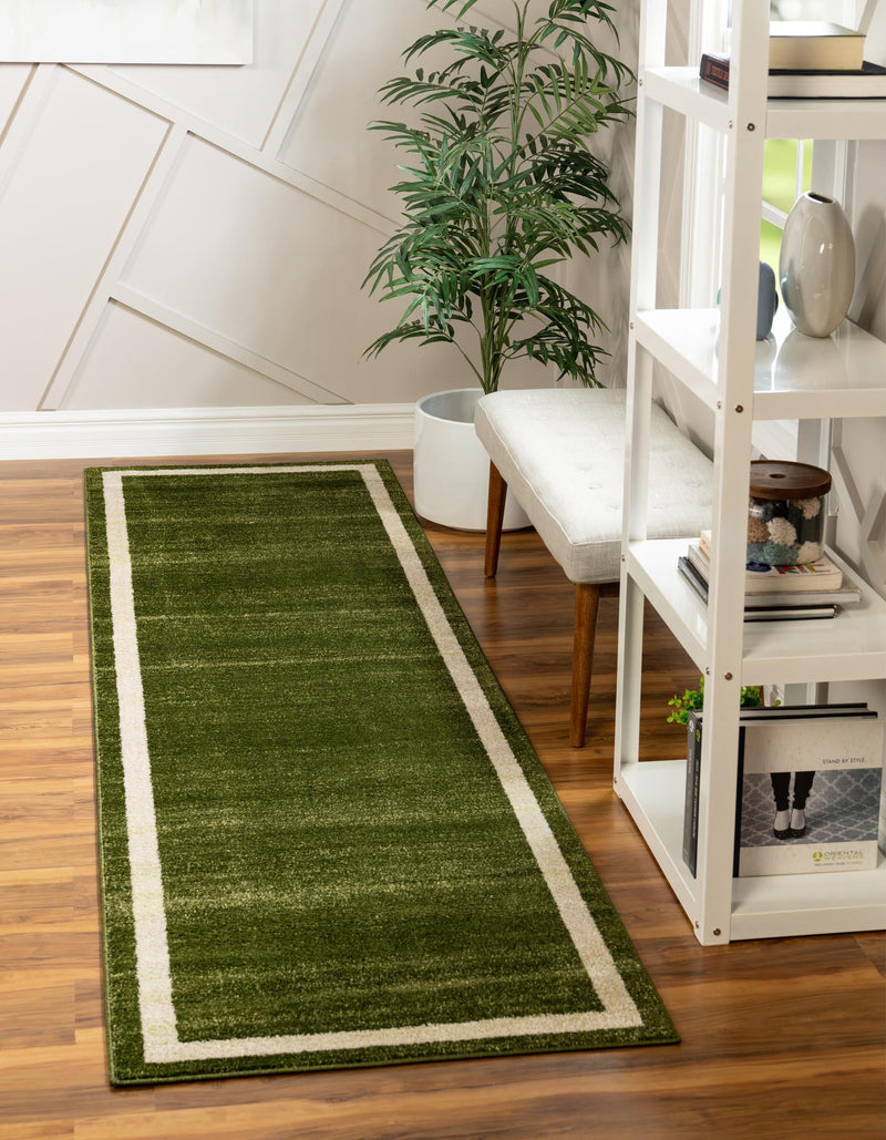 Studio Haven Collection Area Rug - Alcove (Green) Runner Green lifestyle 23
