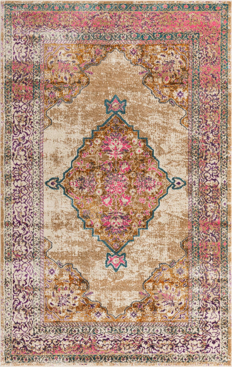 Serenade Oasis Collection Area Rug - Mirage Rectangle Beige Main