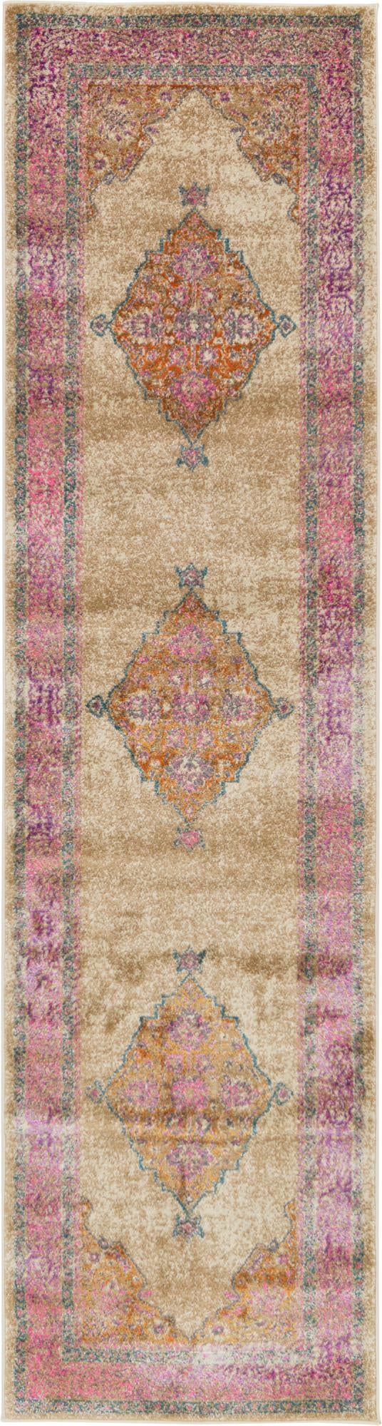 Serenade Oasis Collection Area Rug - Mirage Runner Beige lifestyle 13