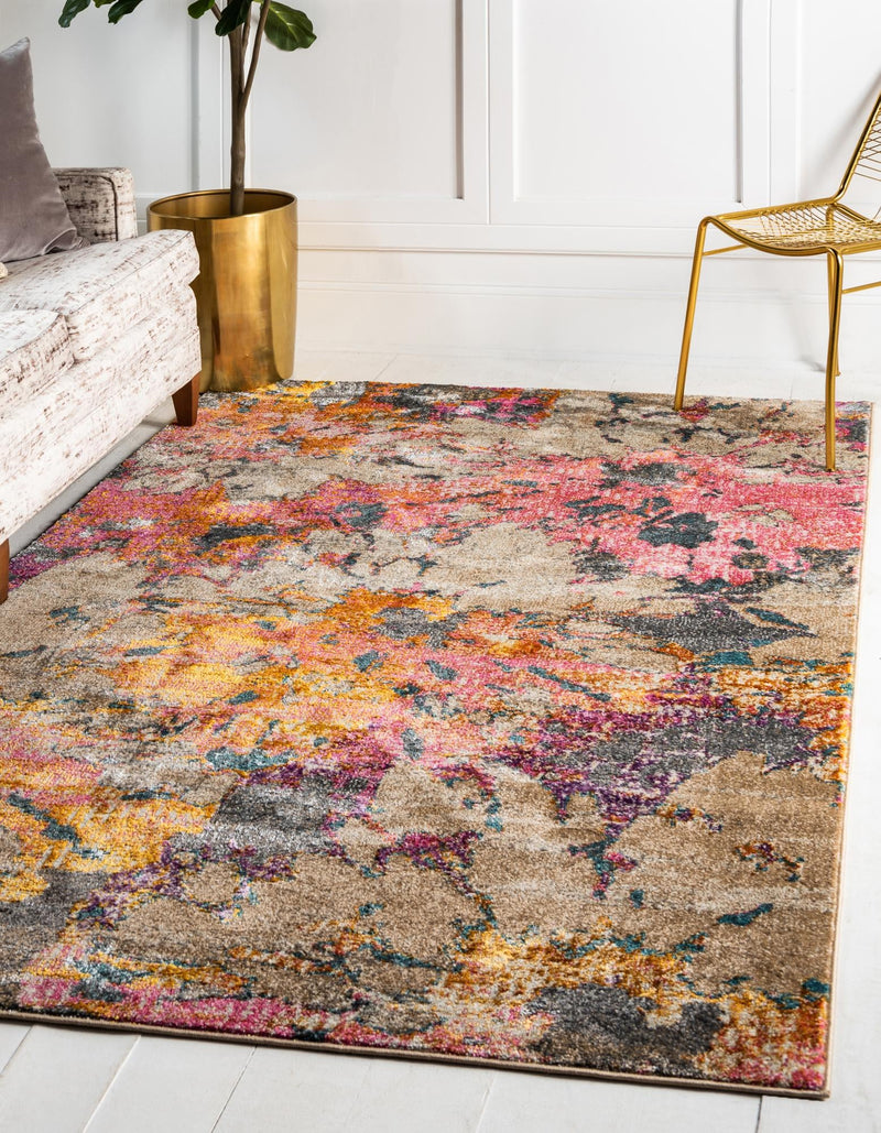 Serenade Oasis Collection Area Rug - Haven Rectangle Dark Beige lifestyle 2