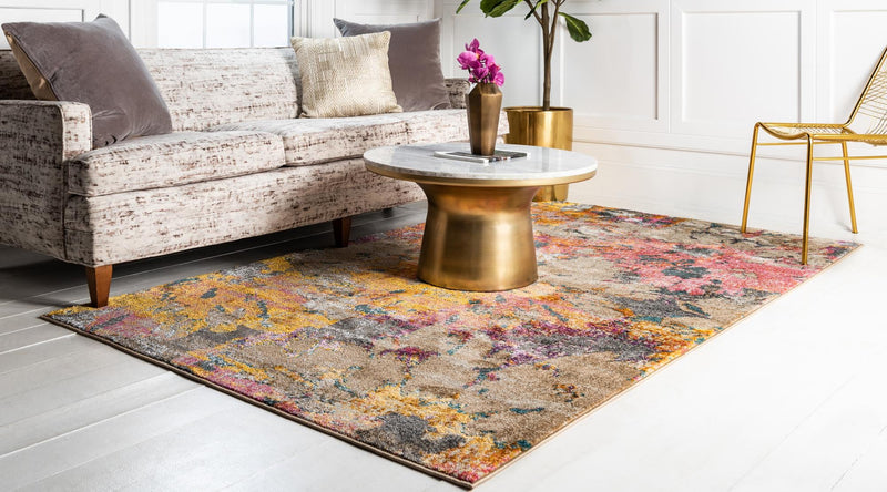 Serenade Oasis Collection Area Rug - Haven Rectangle Dark Beige lifestyle 4