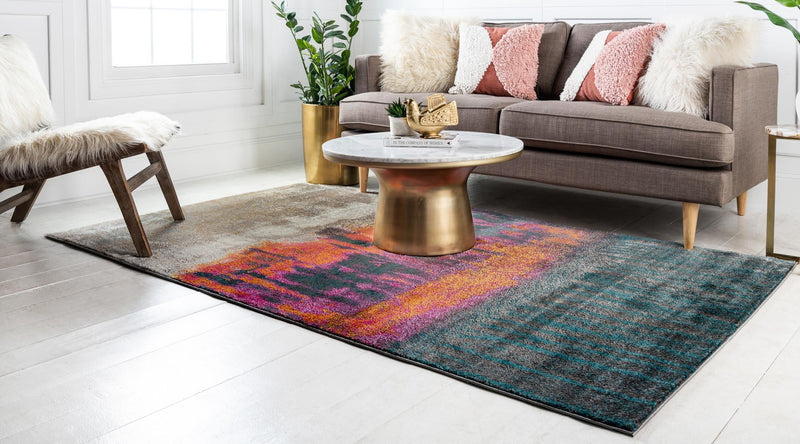 Serenade Oasis Collection Area Rug - Solace Rectangle Pink lifestyle 3