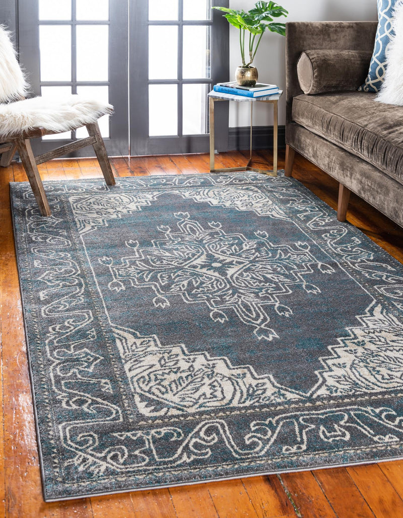 Serenade Oasis Collection Area Rug - Utopia Rectangle Gray lifestyle 5
