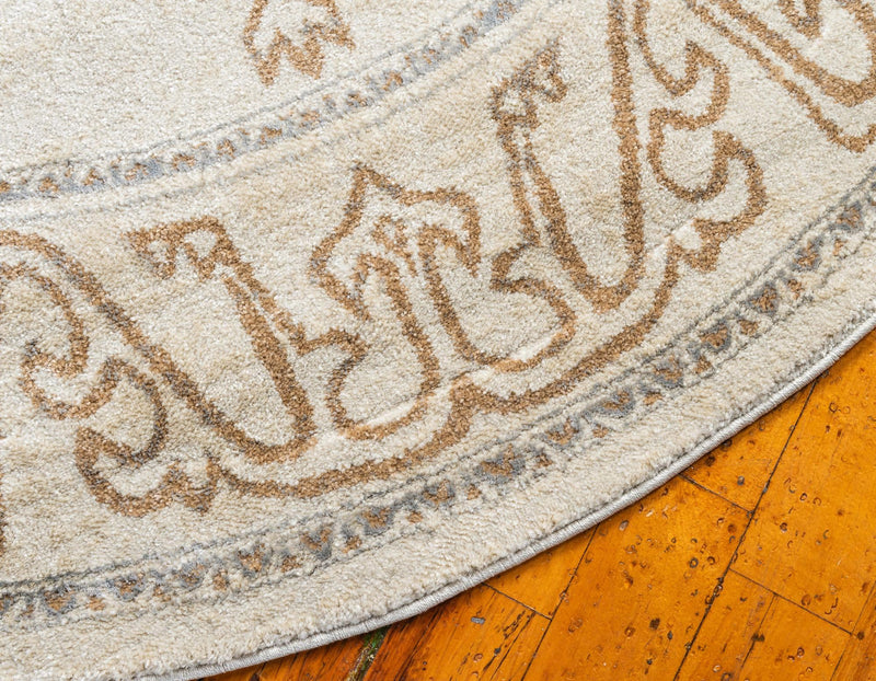Serenade Oasis Collection Area Rug - Utopia Round Beige lifestyle 89