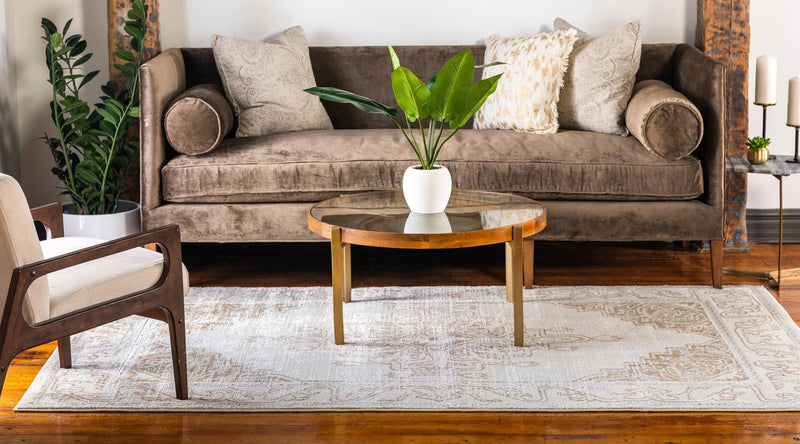 Serenade Oasis Collection Area Rug - Utopia Rectangle Beige lifestyle 10