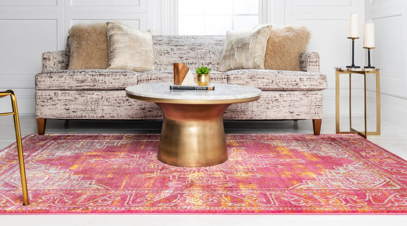 Serenade Oasis Collection Area Rug - Utopia Rectangle Pink lifestyle 12