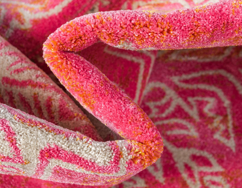 Serenade Oasis Collection Area Rug - Utopia Rectangle Pink lifestyle 23