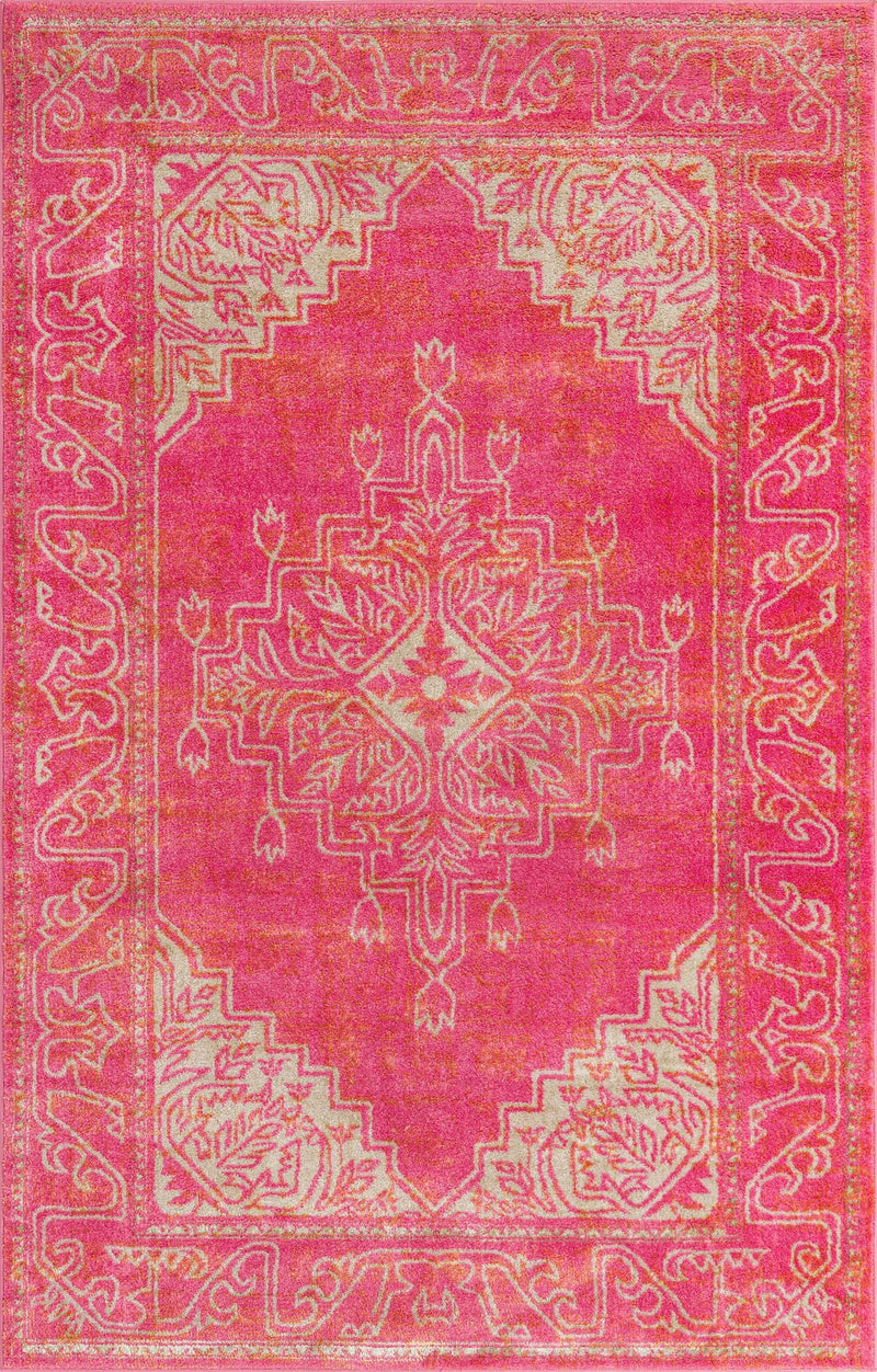 Serenade Oasis Collection Area Rug - Utopia Rectangle Pink lifestyle 3