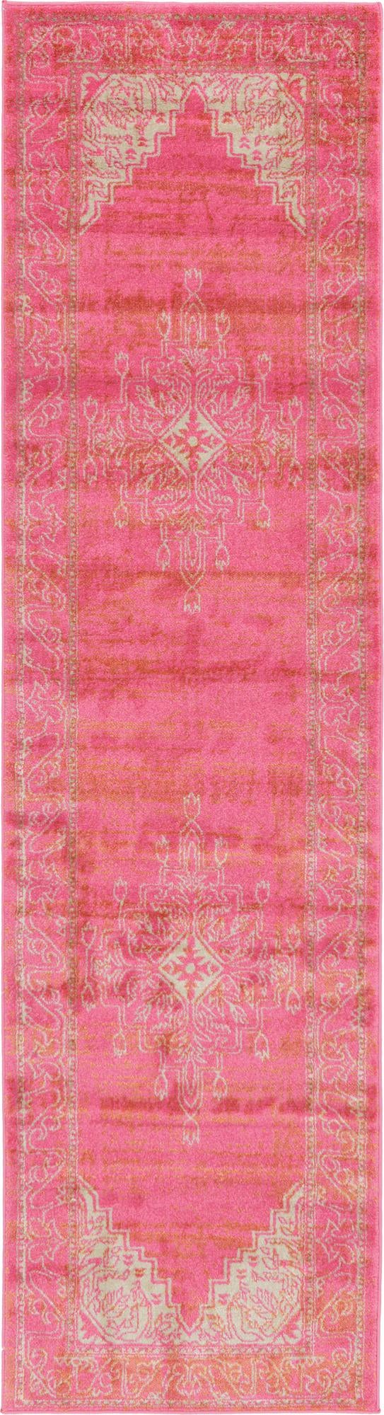 Serenade Oasis Collection Area Rug - Utopia Runner Pink lifestyle 34