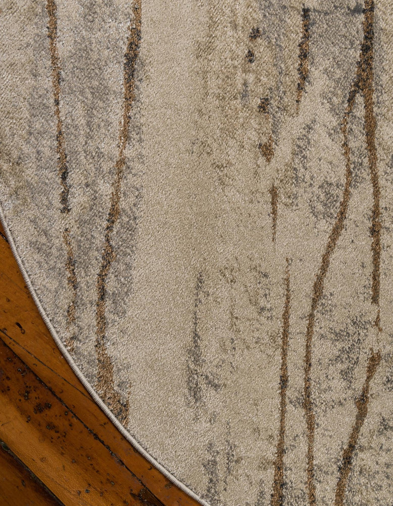 Serenade Oasis Collection Area Rug - Nirvana Round Beige lifestyle 35