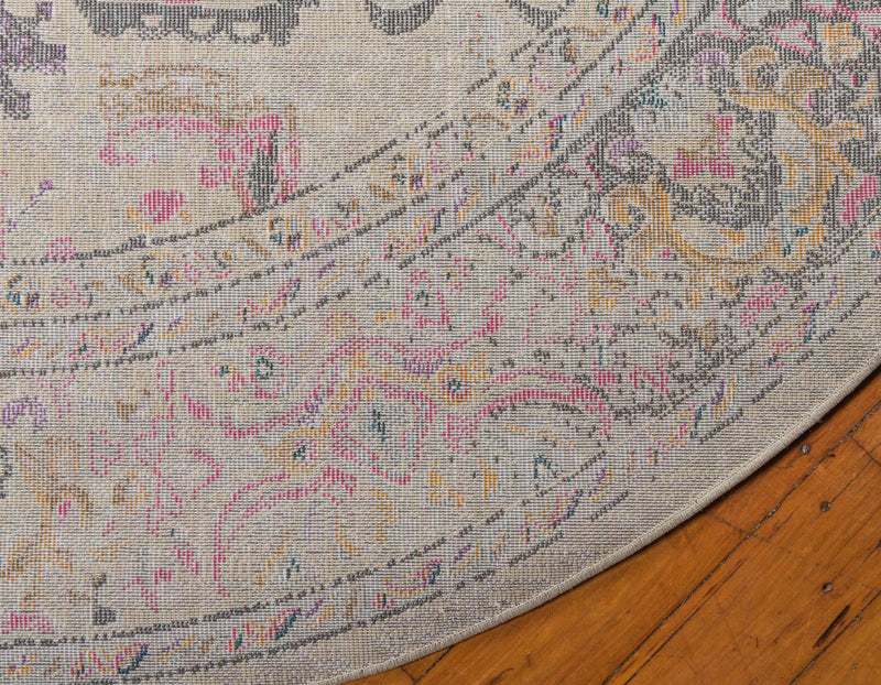 Serenade Oasis Collection Area Rug - Avalon Round Beige lifestyle 66