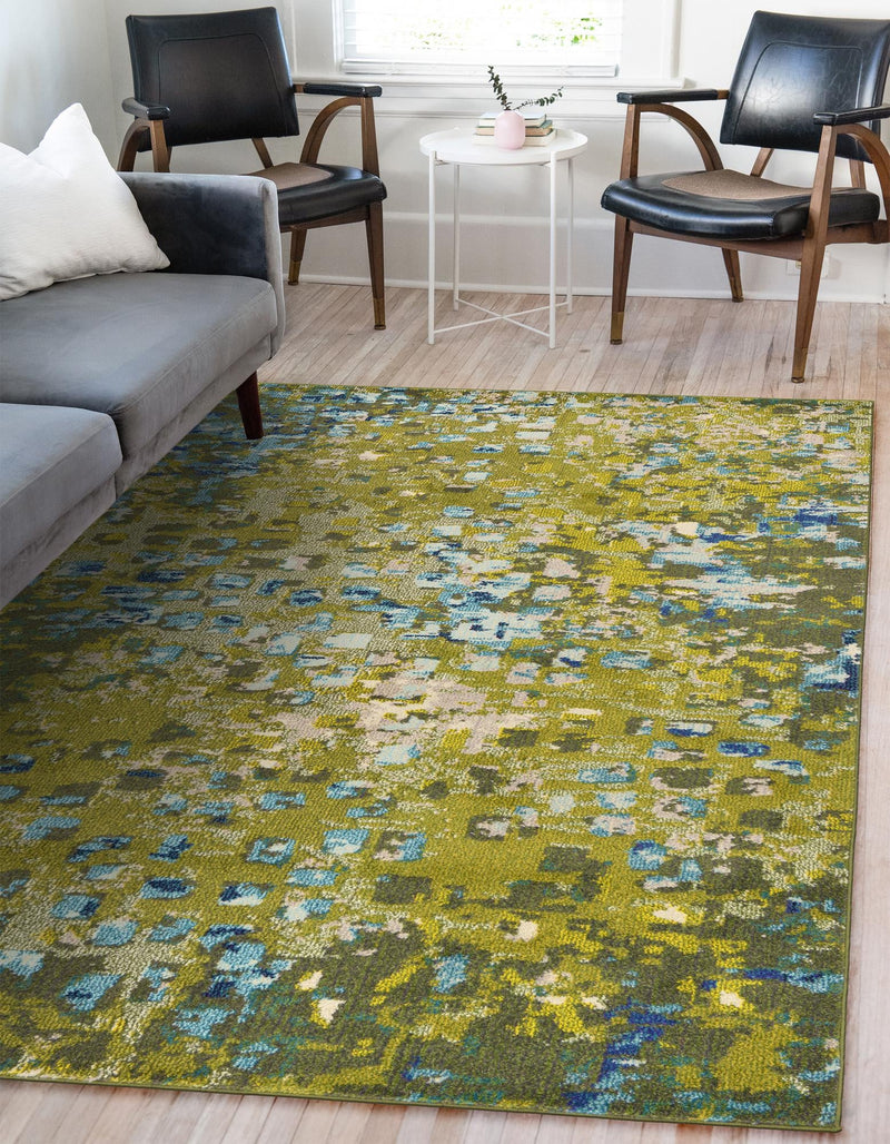 Sevilla Splendor Collection Area Rug - Alcazar Rectangle Green lifestyle 6