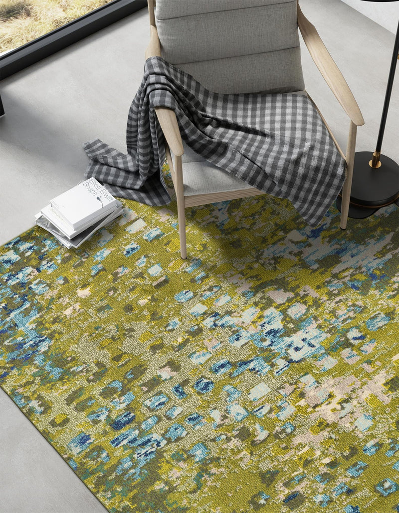 Sevilla Splendor Collection Area Rug - Alcazar Rectangle Green lifestyle 15