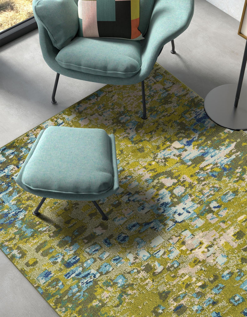 Sevilla Splendor Collection Area Rug - Alcazar Rectangle Green lifestyle 24