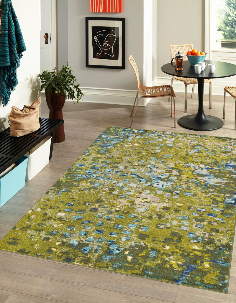 Sevilla Splendor Collection Area Rug - Alcazar Rectangle Green lifestyle 27