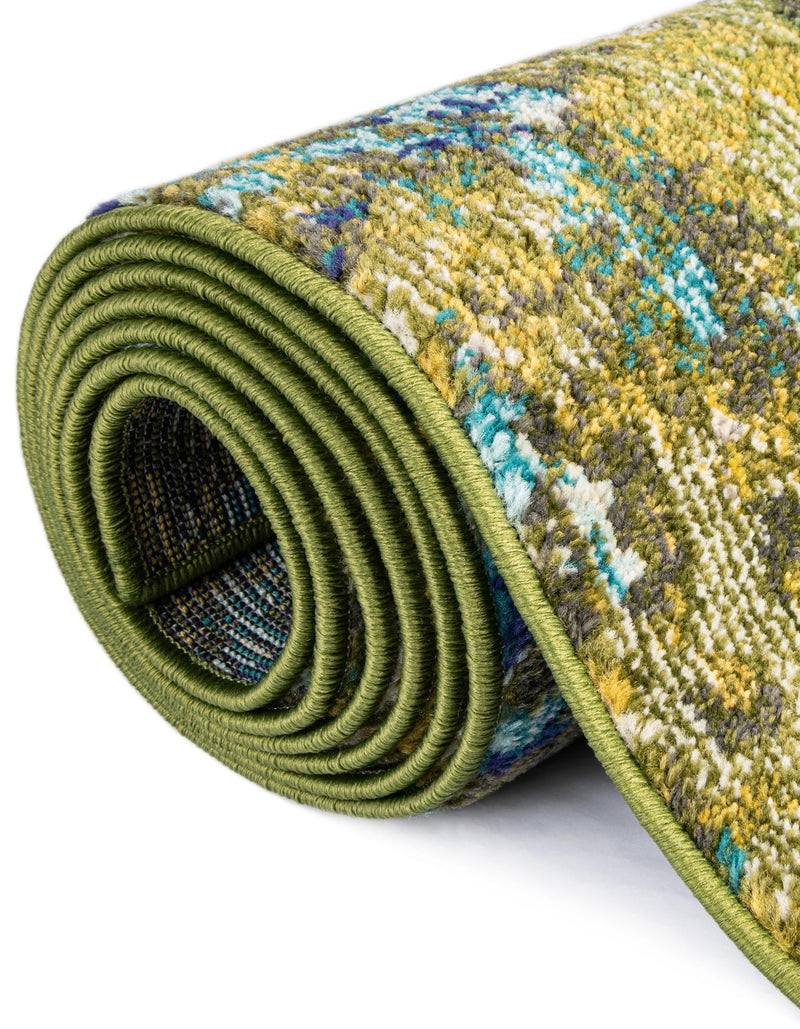 Sevilla Splendor Collection Area Rug - Alcazar Rectangle Green lifestyle 62